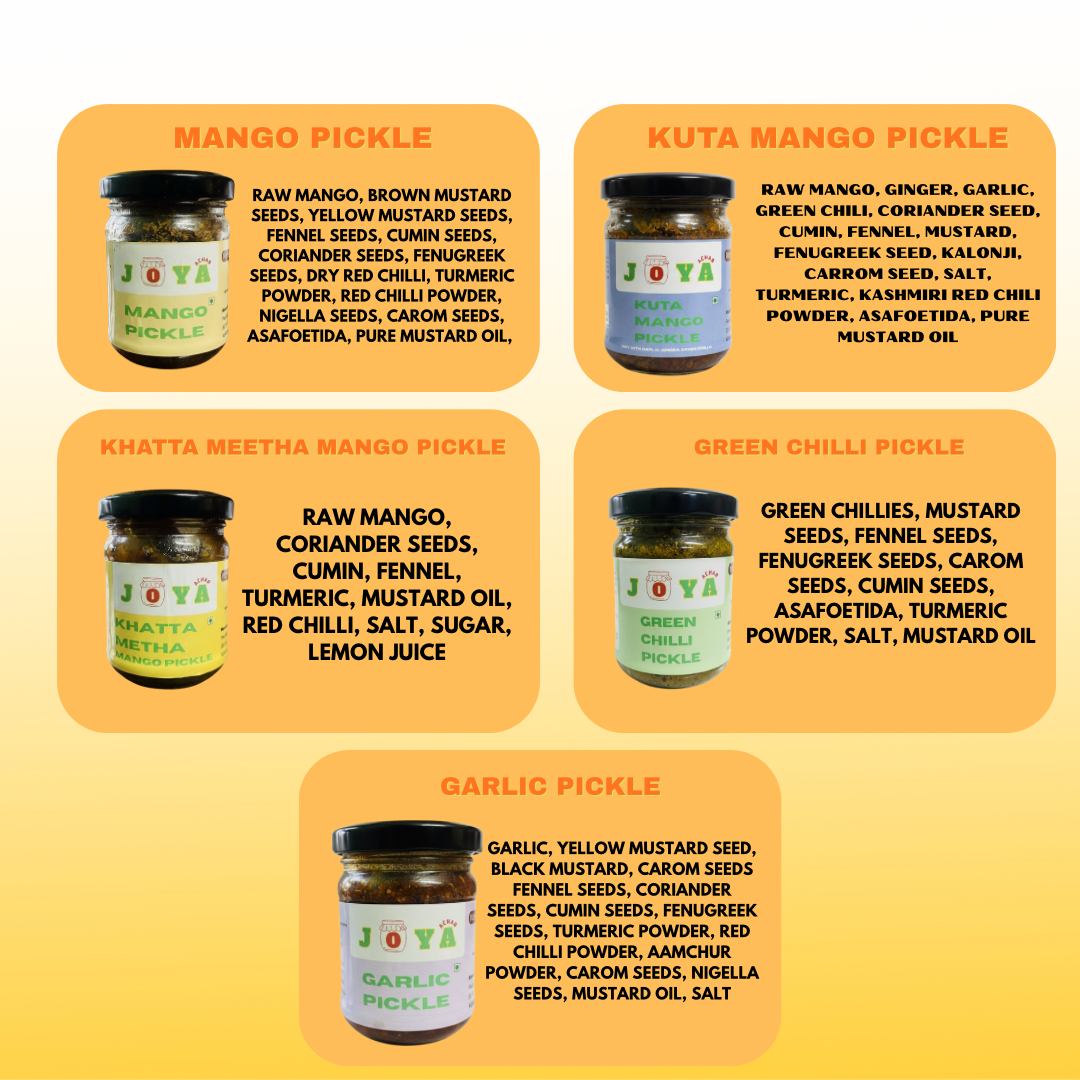 Joya Achar Sample Set